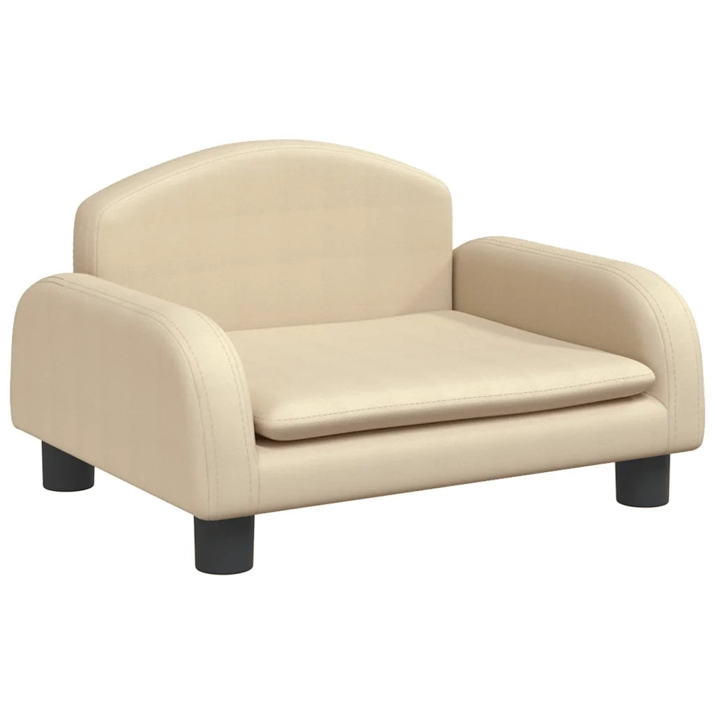 Divano per Bambini-Sofa-Divanetto Crema 50x40x30 cm in Tessuto
