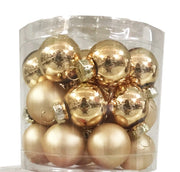 PALLINE DI NATALE IN VETRO ORO D 2,5CM 24 PEZZI GIOCOPLAST