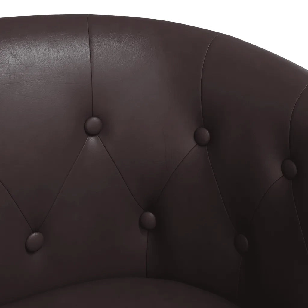 Poltrona Cabriolet Marrone in Similpelle 356459