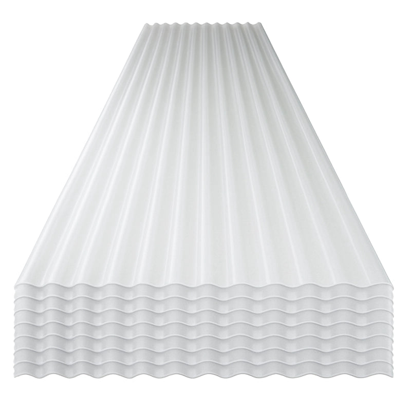 StormGuard Set da 10 lastre Ondulate in PVC – 90x200 cm Trasparente –- Pannello Tetto Impermeabile – Tetti di Verande, Carport