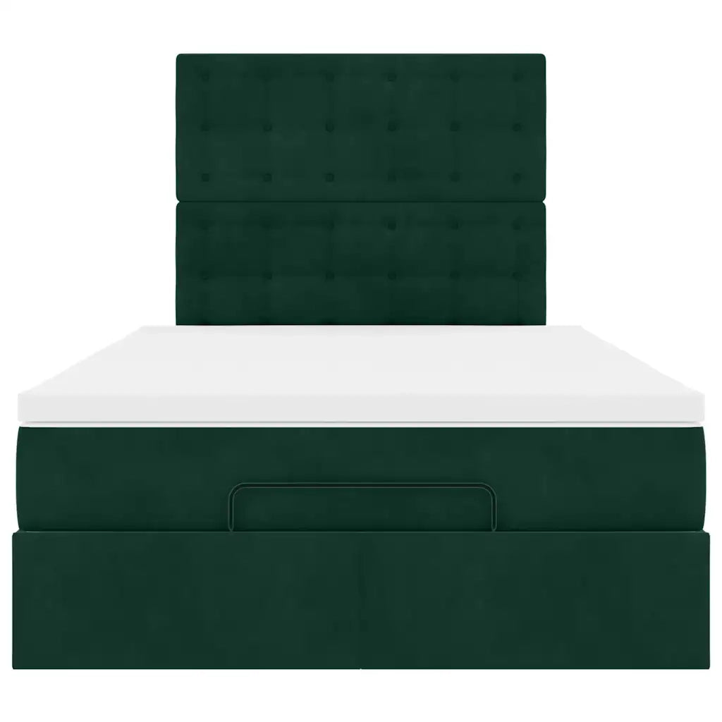 Struttura Letto Pouf con Materassi 120x190 cm Velluto 3314453