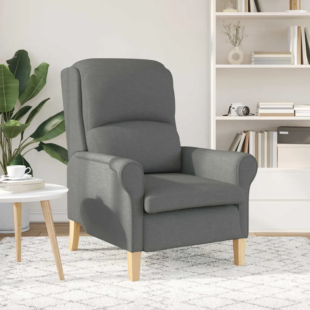 Poltrona | Sedia Relax Grigio scuro Tessuto