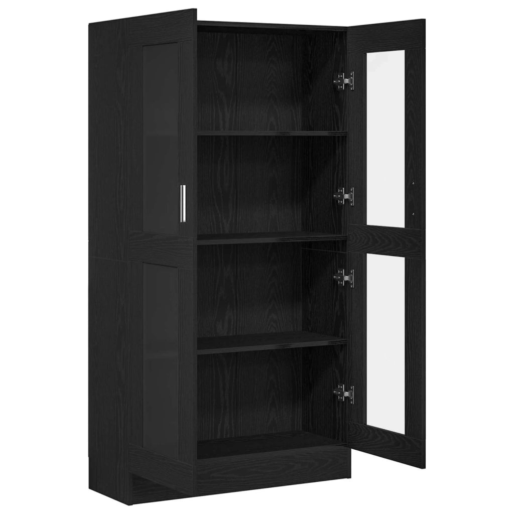 Armadio per Libri Rovere Nero 82,5 x 30,5 x 150 cm 3329276