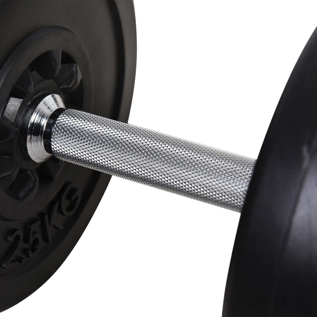 Set Bilanciere e Dischi 65kg con 2 Manubri ¨C Minimal ¨C Acciaio e Plastica
