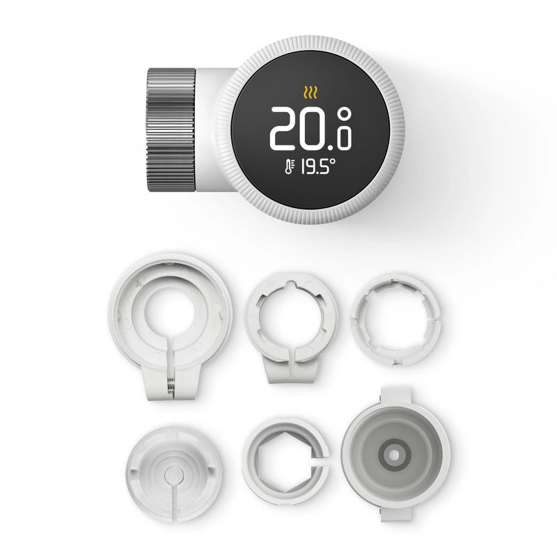 Tado Testa termostatica Intelligente X add-on. Controllo multistanza. Wi-fi. Matter. Assistenti vocali google e alexa
