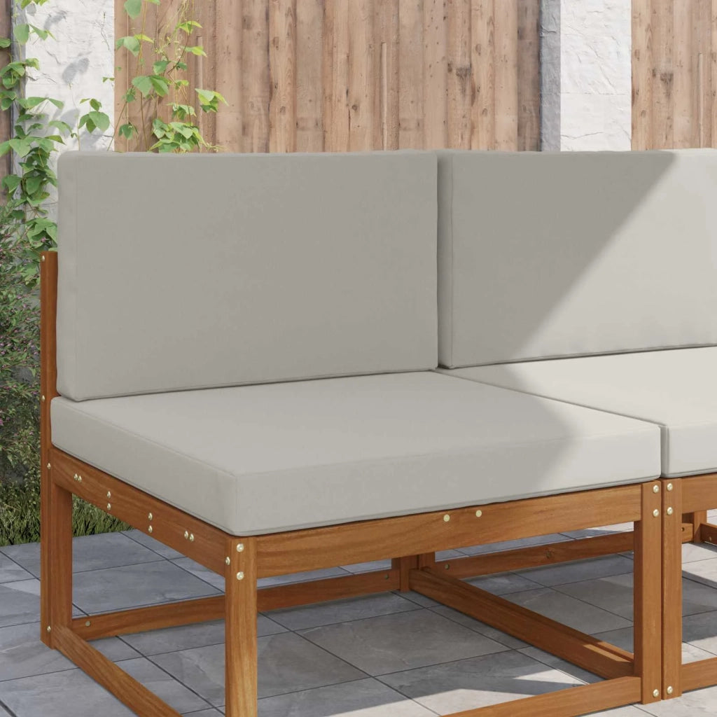 Cuscino per divano da esterno 2 pcs Grigio Poliestere 900830