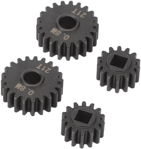 Portali per Tandwielen 14T/21T Overdrive - Materiale in Acciaio Sostenibile - Prestazioni Migliorate - Installazione Facile - Compatibile con SCX10 III