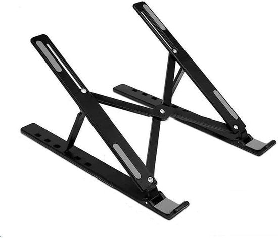 Stand per computer portatile regolabile in altezza - supporto per laptop ventilato - stand per notebook con porta USB