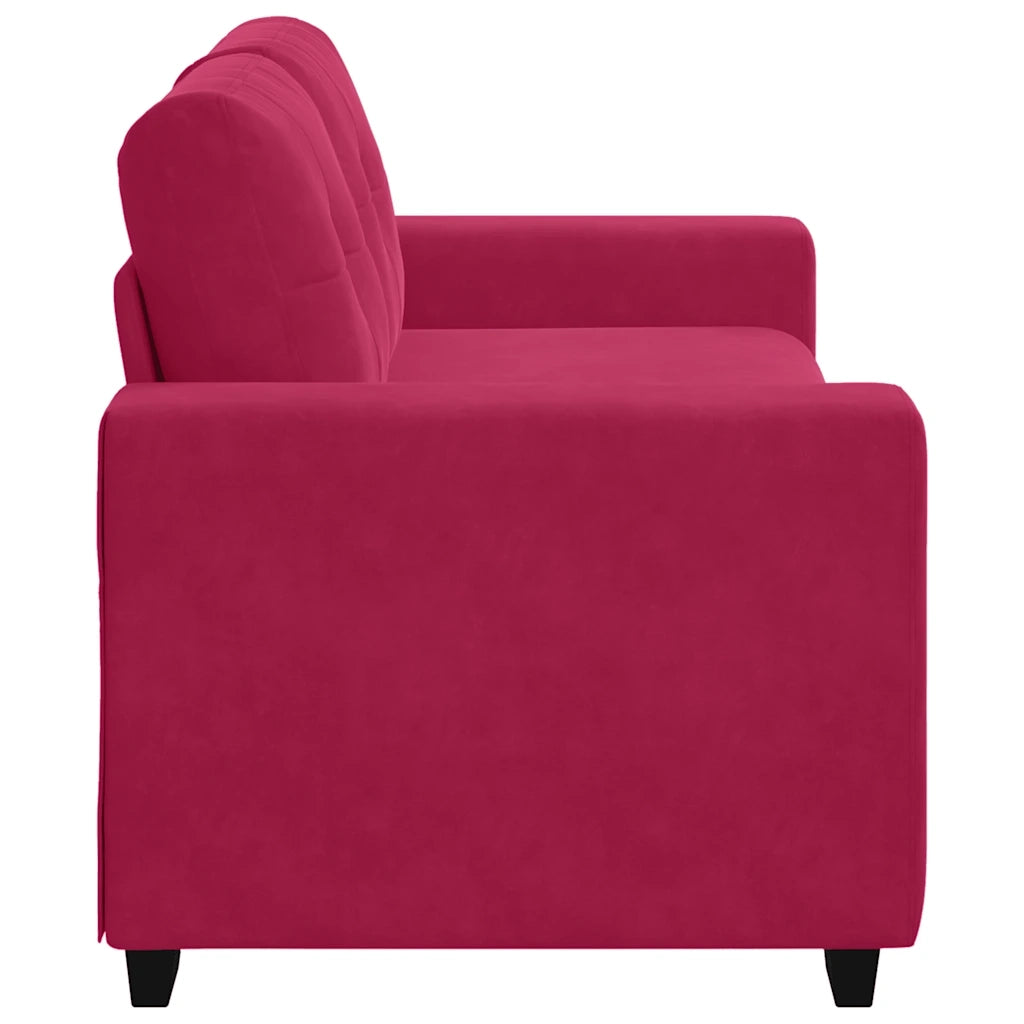 Divano Divanetto-Sofa Rosso Vino 140 cm in Velluto 460716