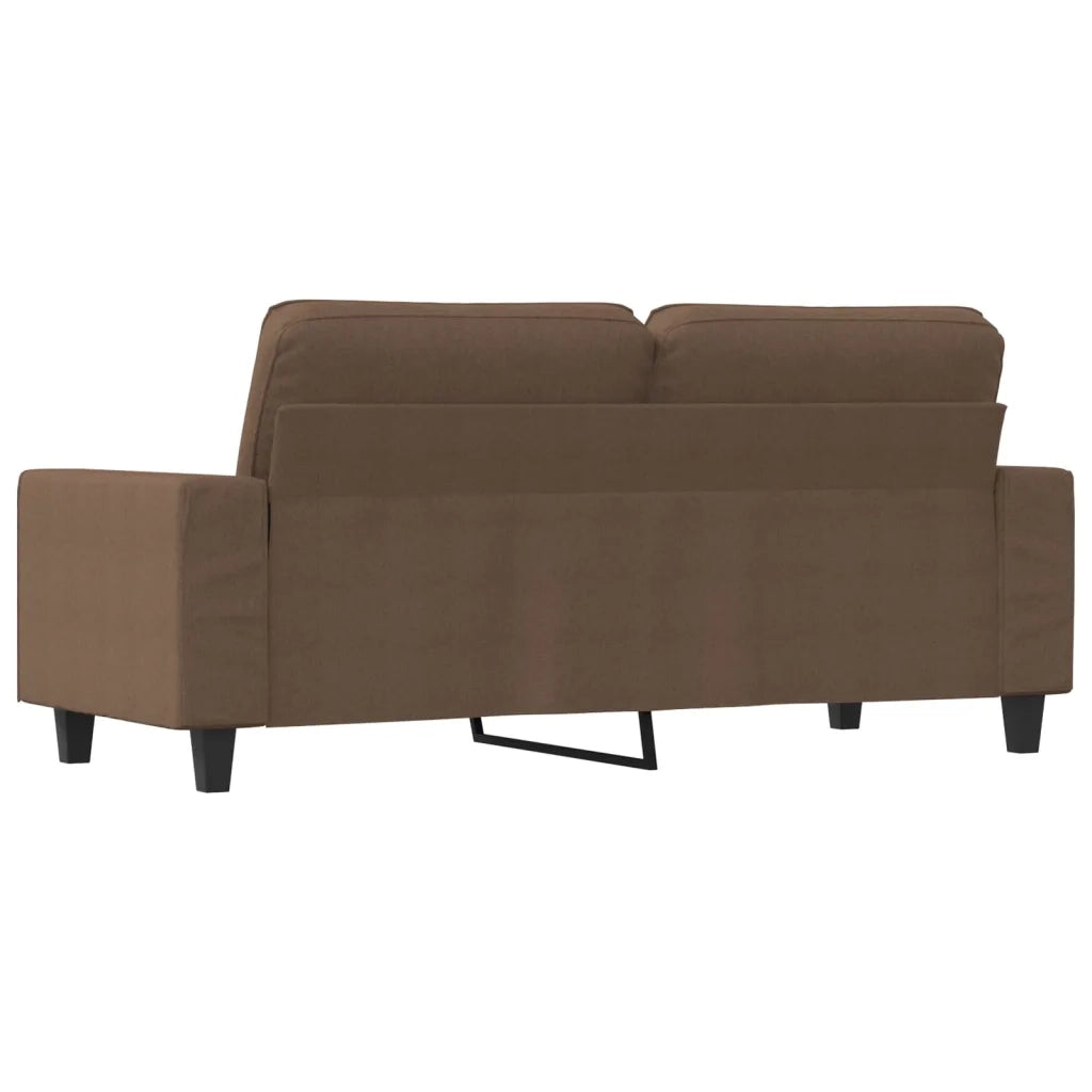 Divano a 2 Posti-Sofa 2 Posti Marrone 140 cm in Tessuto 912006