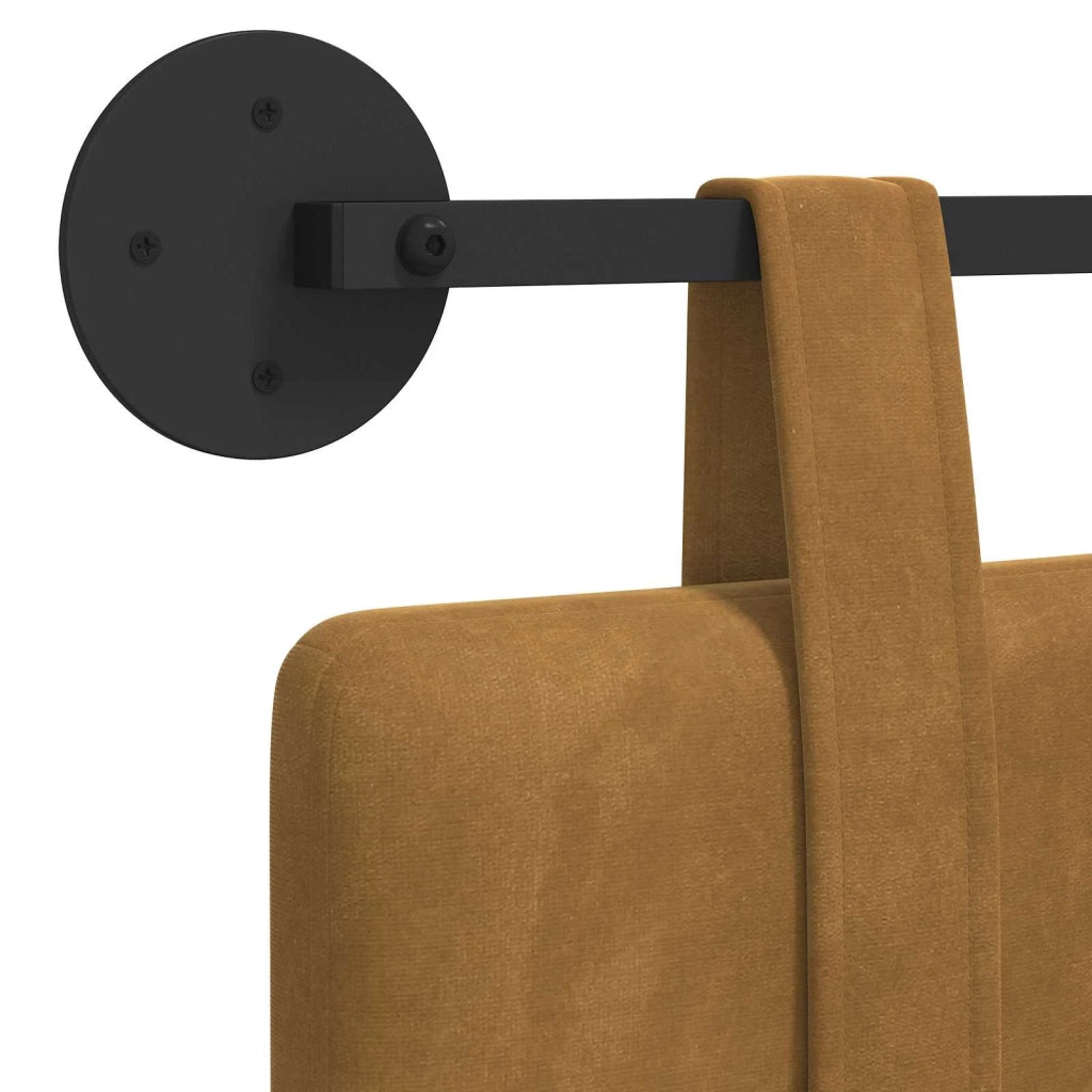 Testata appesa Marrone 110 x 55 x 5 cm Velluto 42031617