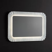 Specchio con cornice in vetro fuso 94x68