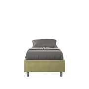 Letto 1 Piazza e Mezzo Sommier 120x210 cm con Rete Azelia Tè Verde
