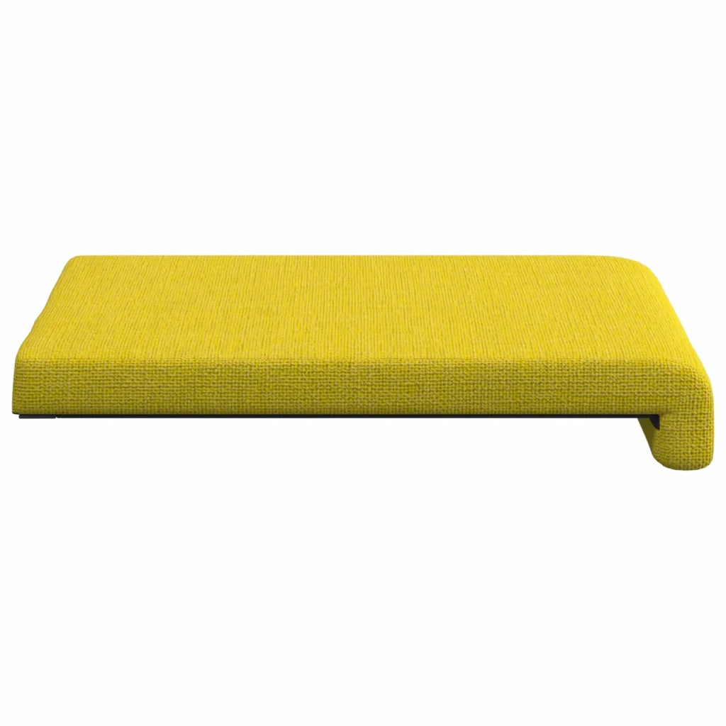 Cuscino per panchina 2 pcs Tessuto Giallo Chiaro 42043017