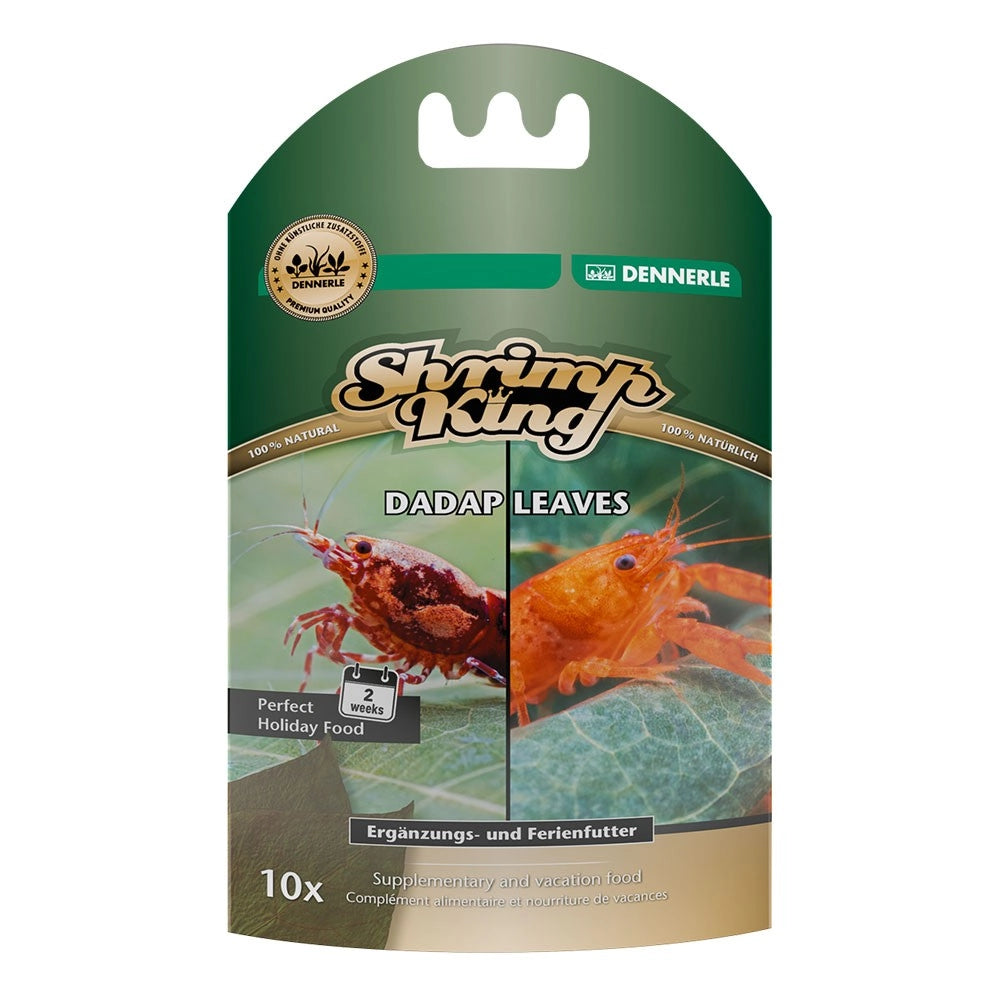 Dennerle Shrimp King Dadap Leaves 10pz - Foglie di Erythrina variegata per gamberetti e crostacei