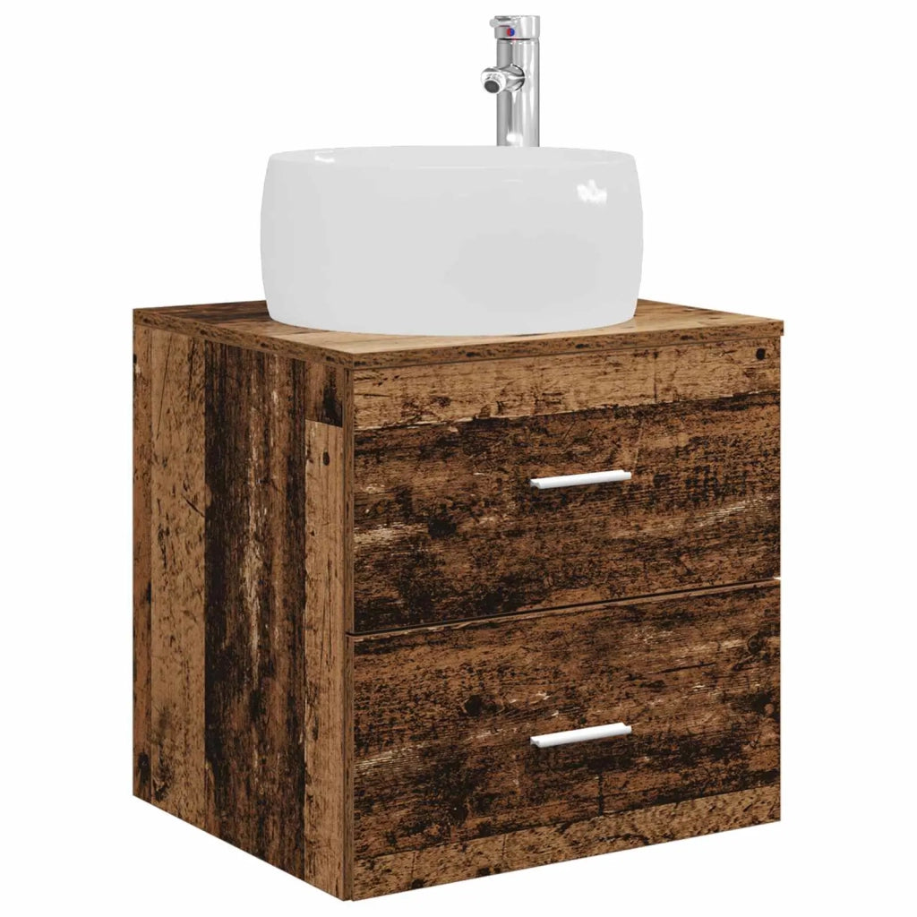 Set di mobili per il bagno 5 pz Legno antico 3407013