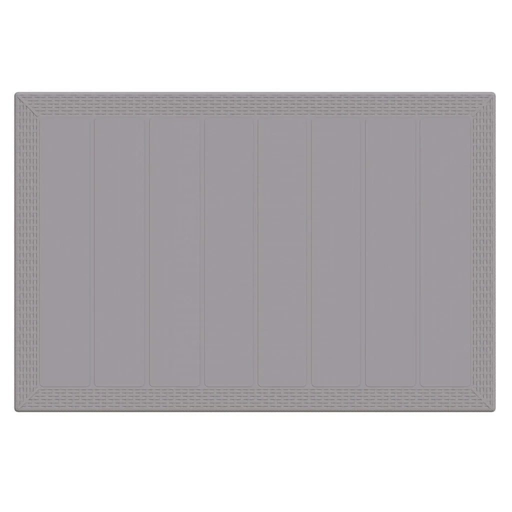 Set da Pranzo per Giardino 5 pcs Grigio chiaro Rattan Polt 3378711
