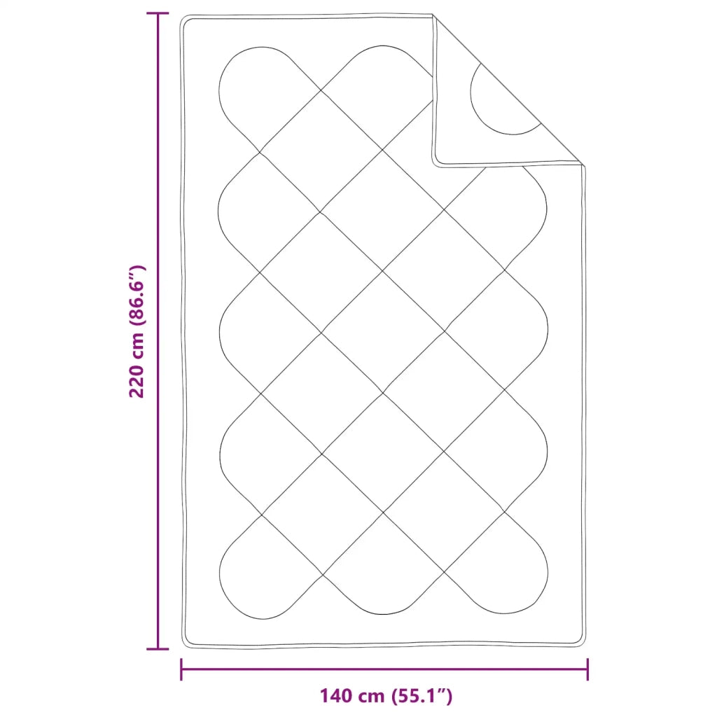Set di Piumoni con cuscino 2 pz | Duvet Bianco Microfibra