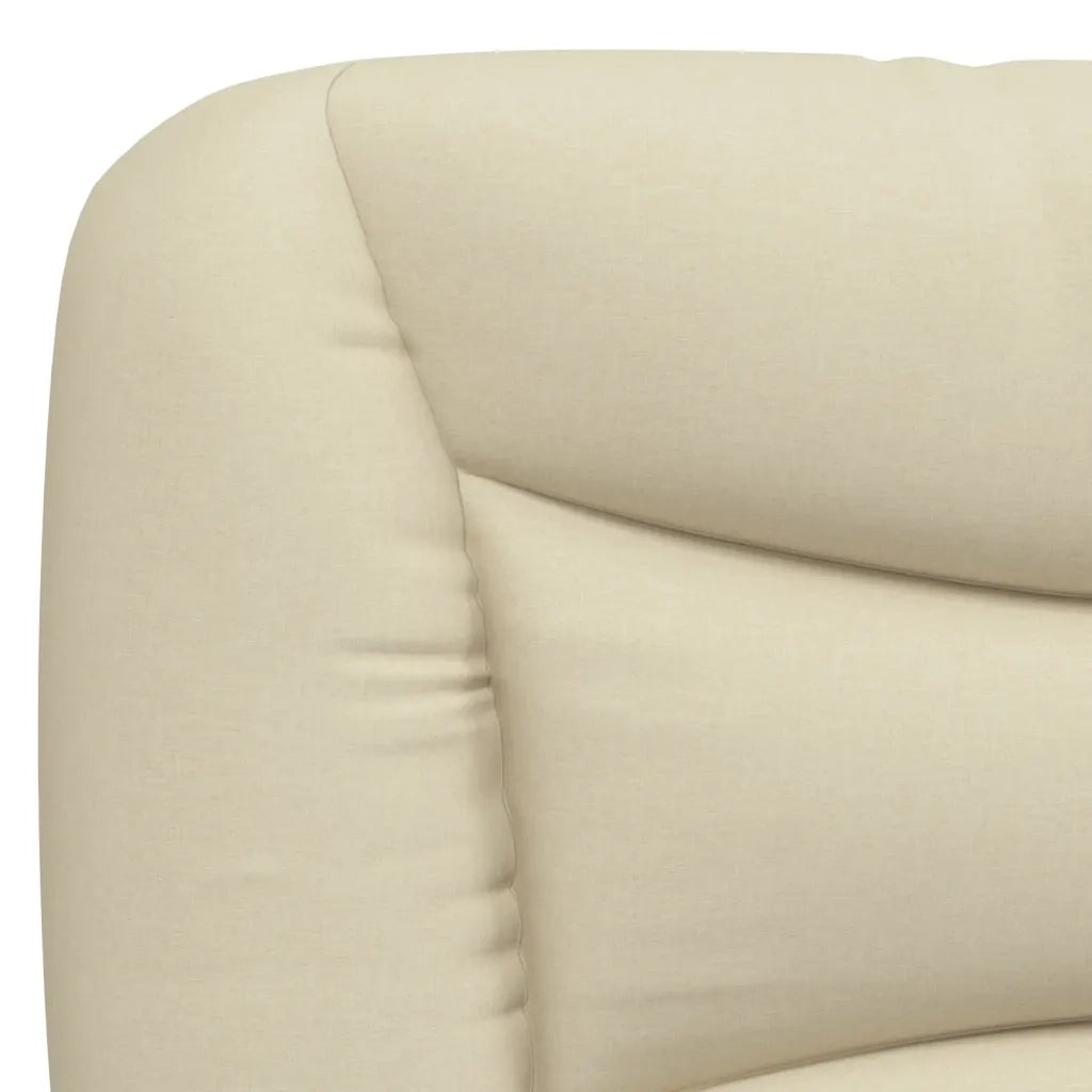 Cuscino Testiera Hvar Crema 120 cm in Tessuto 374566