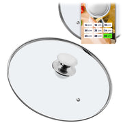 Coperchio in vetro KADAX da 30 cm, universale, resistente al calore, per pentole e padelle.
