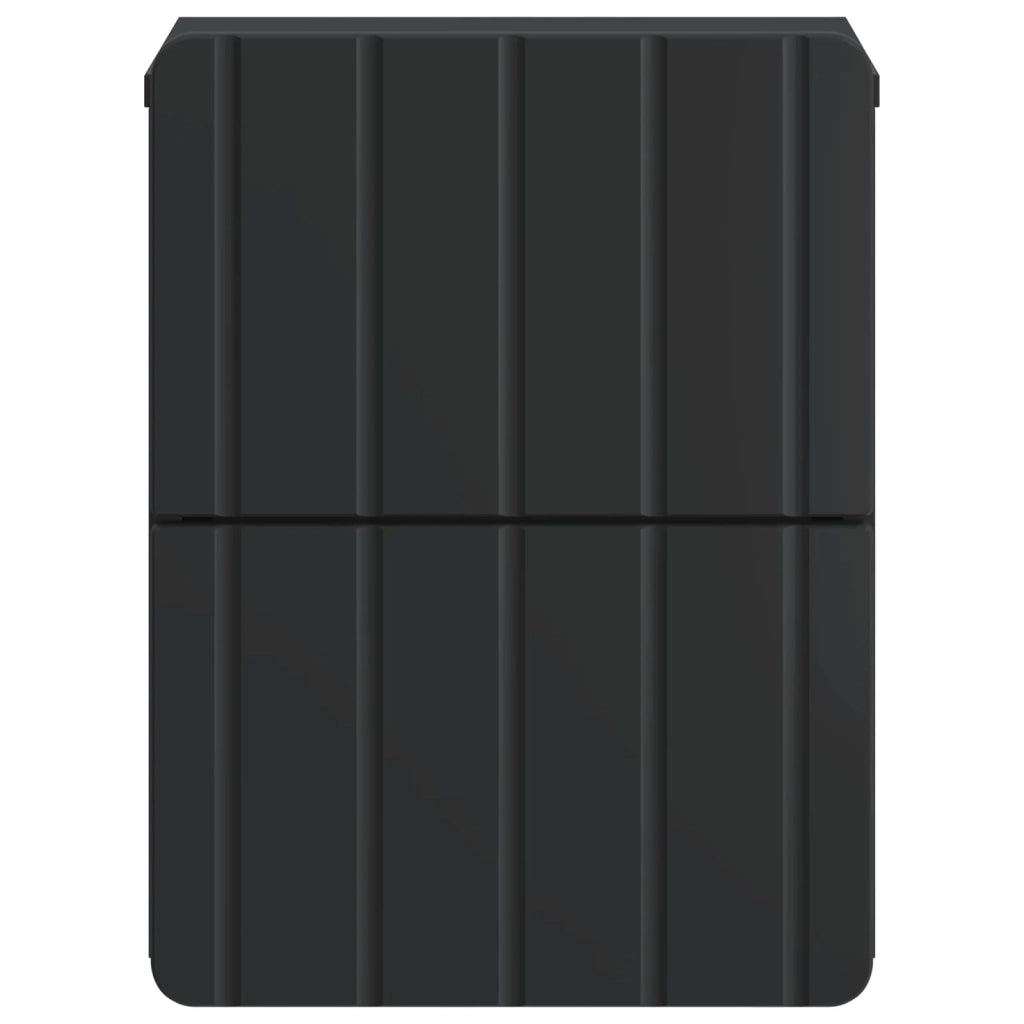 Mobiletto da notte a muro 2 pcs Nero 33 x 34,5 x 43 cm 898298