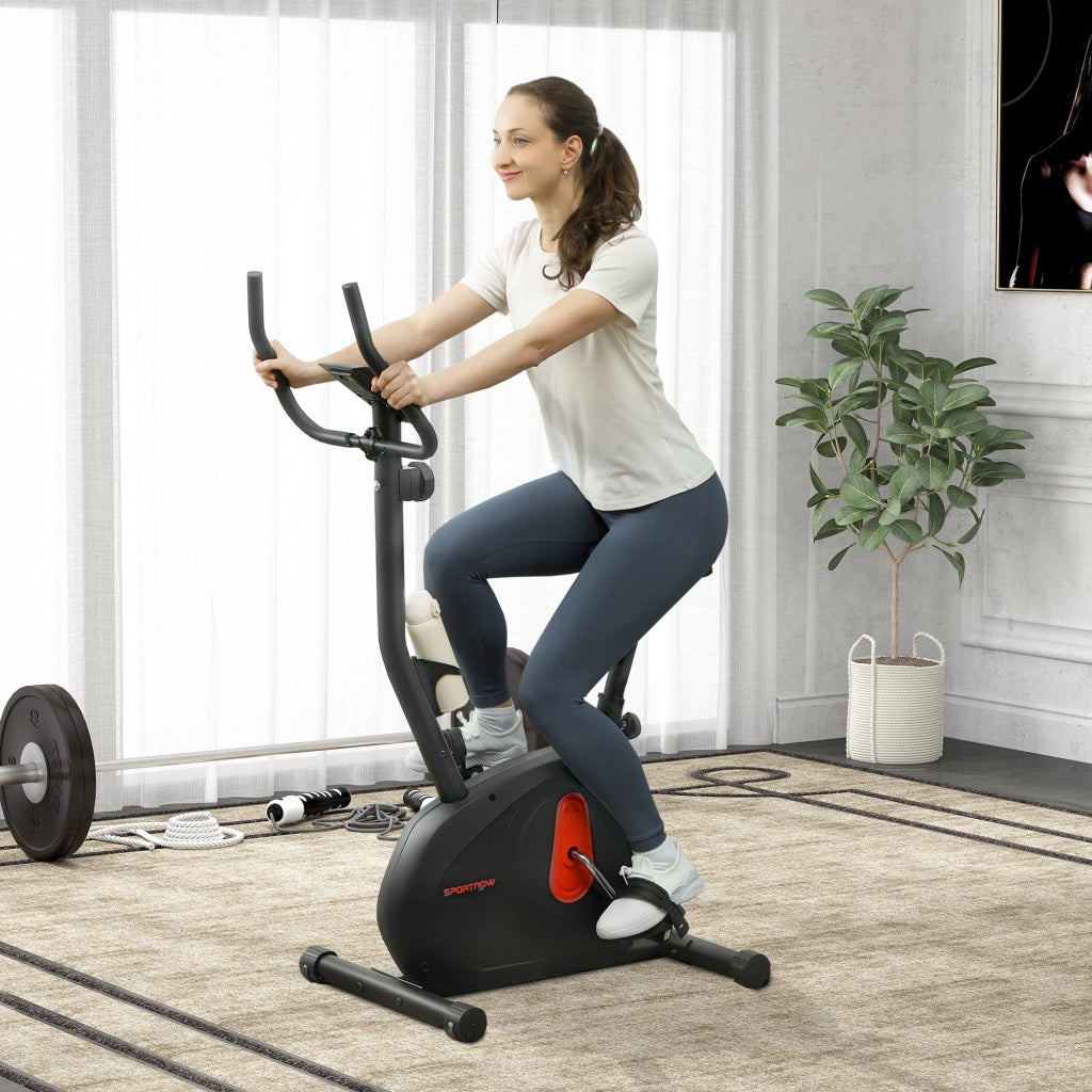 Bicicletta Statica ¨C zephmum ¨C Nero 88x50.5x131.5 cm