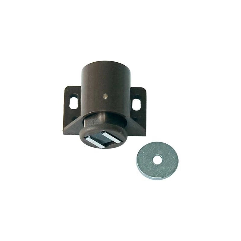 CHIUSURA MAGNETICA TONDA 30x30 mm - Marrone - 100 pezzi