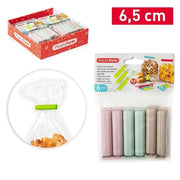 Set 6 Pezzi Chiudipacco Salvafreschezza Color 6,5 cm