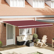 Tenda da Sole Retrattile Automatica Bordò 400x300 cm