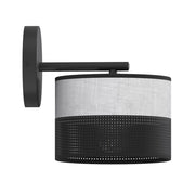 Applique KARBON 1xE27 nero metallo perforato Emibig