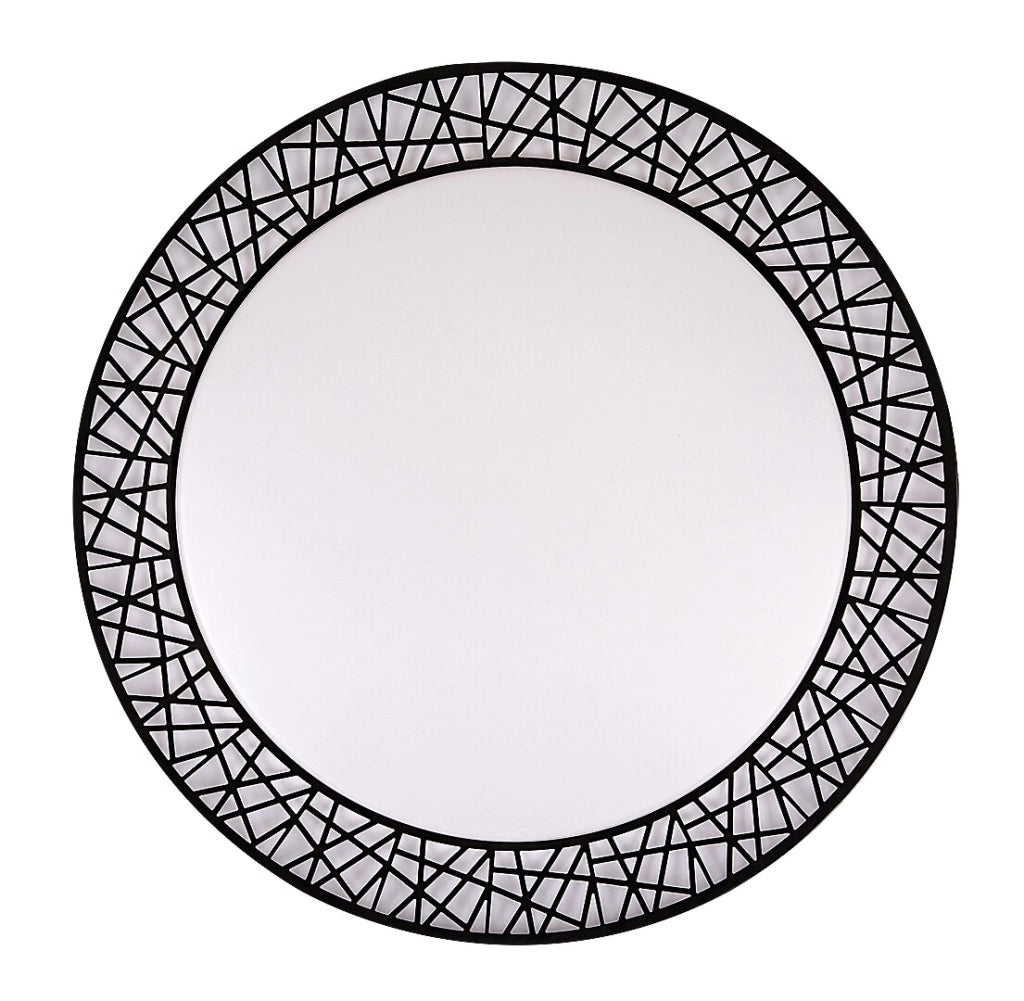 Plafoniera LED dimmerabile con telecomando 49cm 48W nera