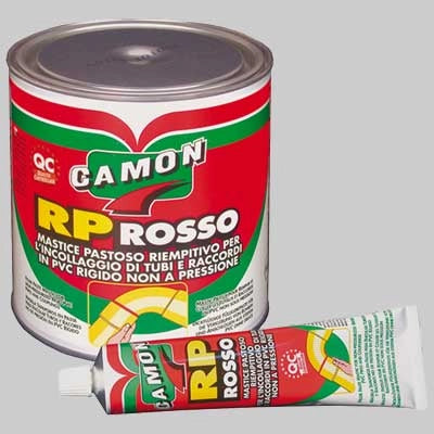 ADESIVO PASTOSO RIEMPITIVO  Tubetto gr 125 rosso     CAMON