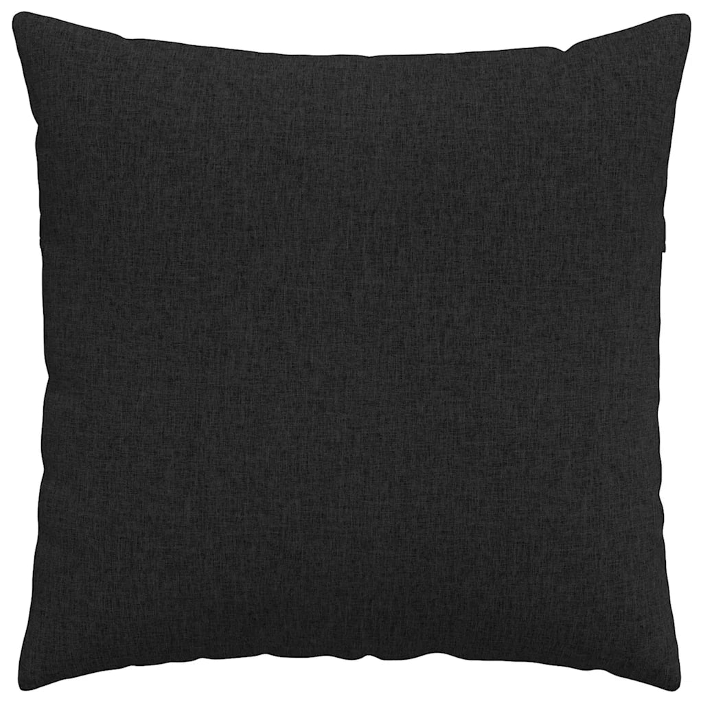 Cuscini da Divano 2 pz | Cuscini per sedie Nero 80 x 80 cm Tessuto