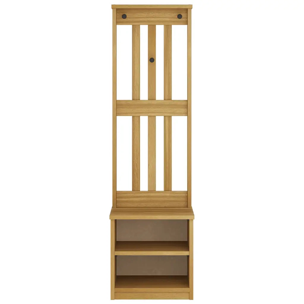 Albero da Ingresso SANDNES 45x40x159,5 cm in Legno di Pino 4010479
