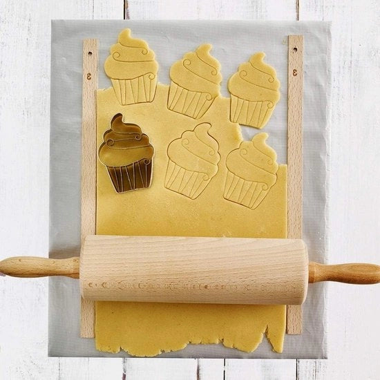 Mat per la preparazione e la stesura della pasta - 6 x 6 x 36 cm - Mat di silicone verde per la lavorazione della pasta