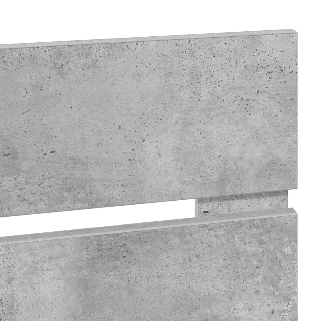 Testiera-Testata-Testiera Decorativa Grigio cemento 135 cm Legno multistrato 394730
