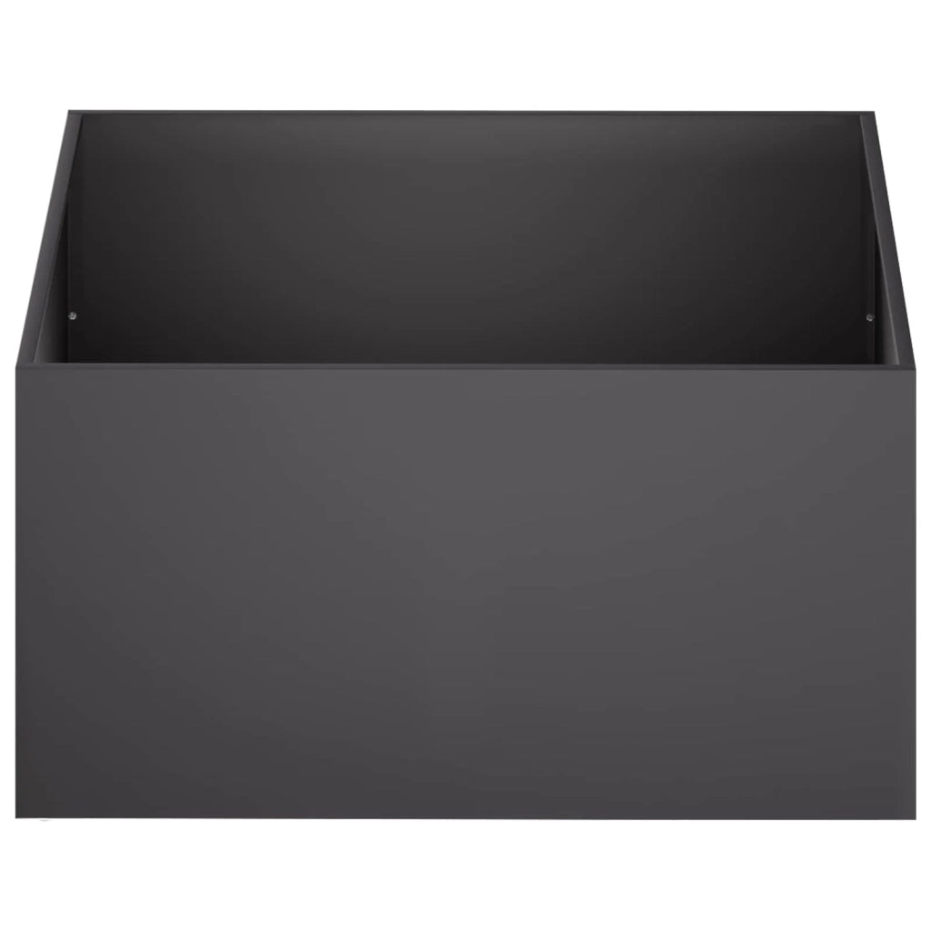 Vaso da giardino 2 pz Nero 100 x 100 x 40 cm 8005121