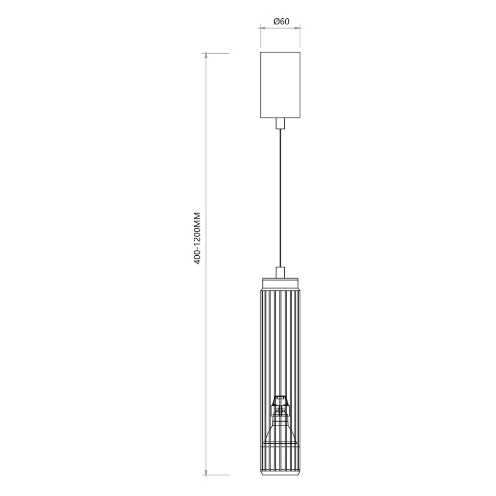 Lampada a sospensione Milagro Vertical bianca in alluminio GU10