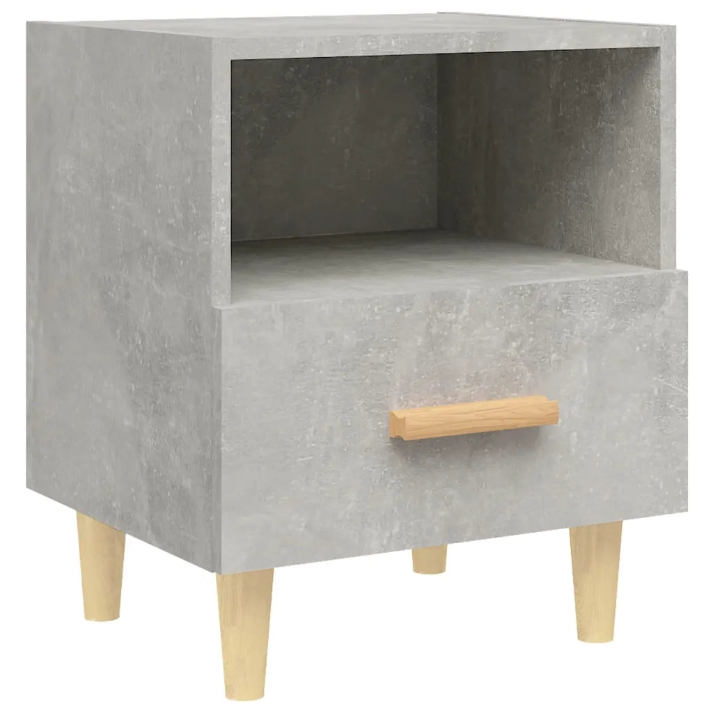 Comodino Grigio Cemento 40x35x47 cm 812014