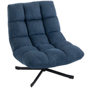 Sedia Girevole Moderna ¨C Minimal ¨C Blu Scuro Tessuto