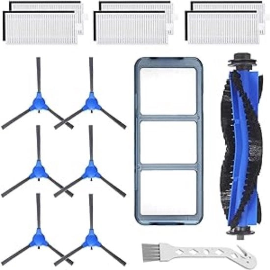 Accessori per aspirapolvere eufy 11S 15C 30C 35C: filtro, set di setole laterali e set di setole principali, pacchetto da 15 pezzi
