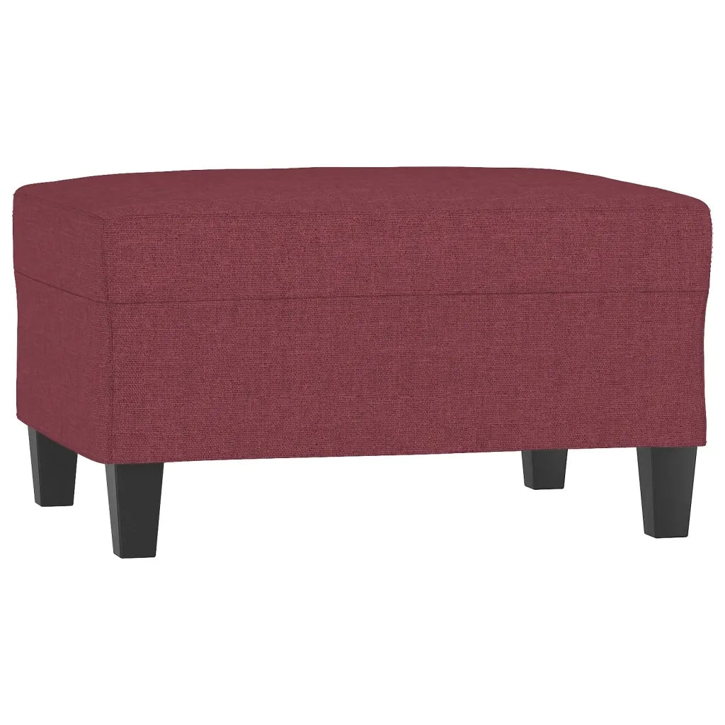 Set di Divani 4 pz con Cuscini Rosso Vino in Tessuto 3201646
