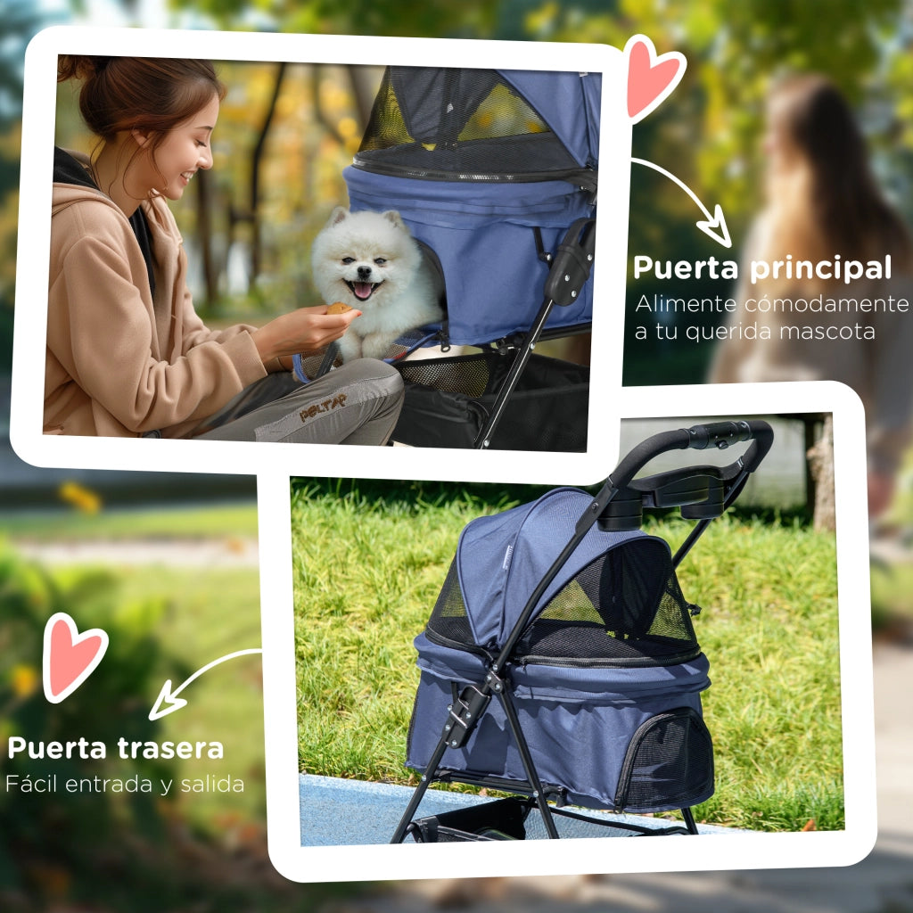 Carrello per Cani ¨C zephmum ¨C 67x45x96 cm Azul