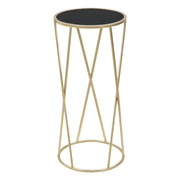 Tavolino VKH601, Oro, Metallo, 35x35x75 cm