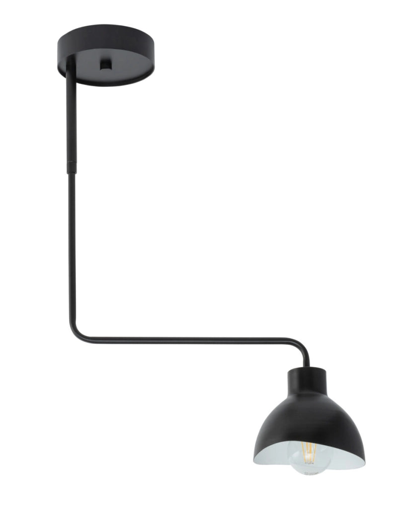 Plafoniera moderna nera Holi E27 15W Sigma Lighting