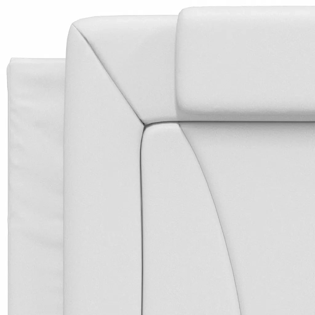 Letto Viana con Materasso Bianco 90x200 cm in Similpelle
