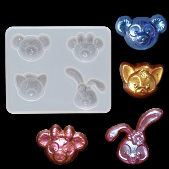 Siliconi per modellare l'epossidrica - versatile e facile da usare - set da 4 pezzi
