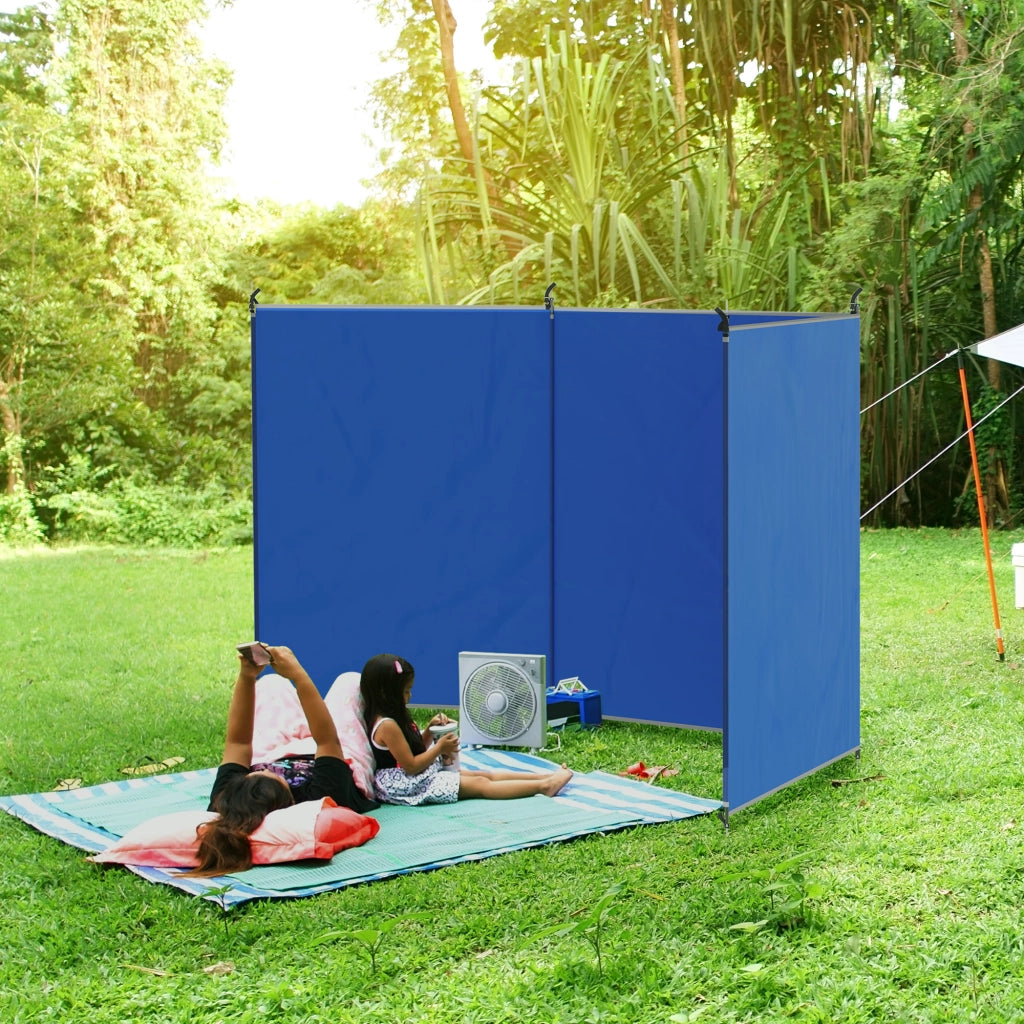 Paravento da giardino ¨C Minimal ¨C 450x150 cm blu