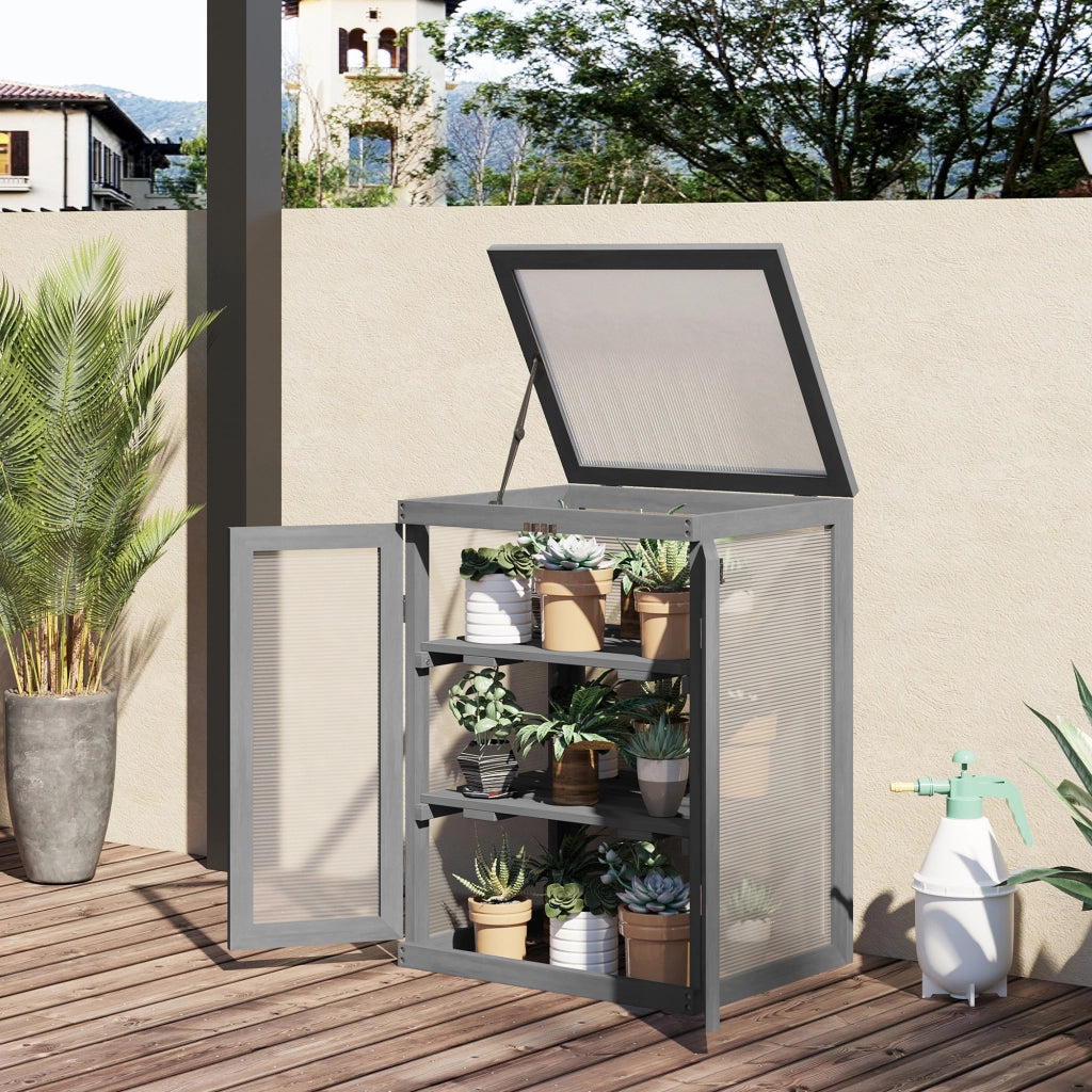 Serra da giardino ¨C Minimal ¨C legno e policarbonato 58x44x78cm