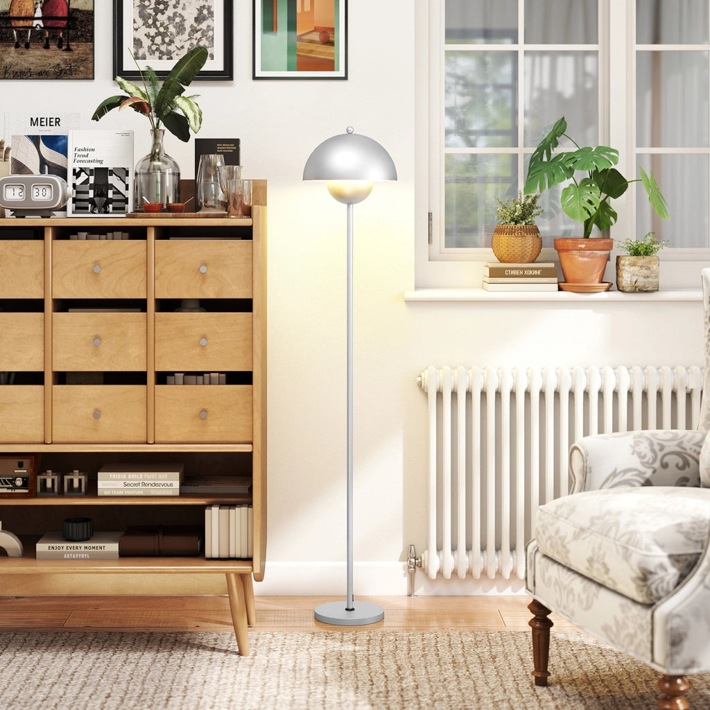 Lampada da Terra Moderna per Salotto ¨C Minimal ¨C Grigio ?30x155 cm